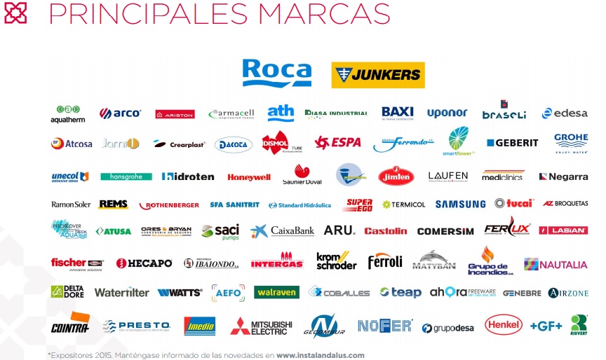 Principales marcas Instalándalus 2016